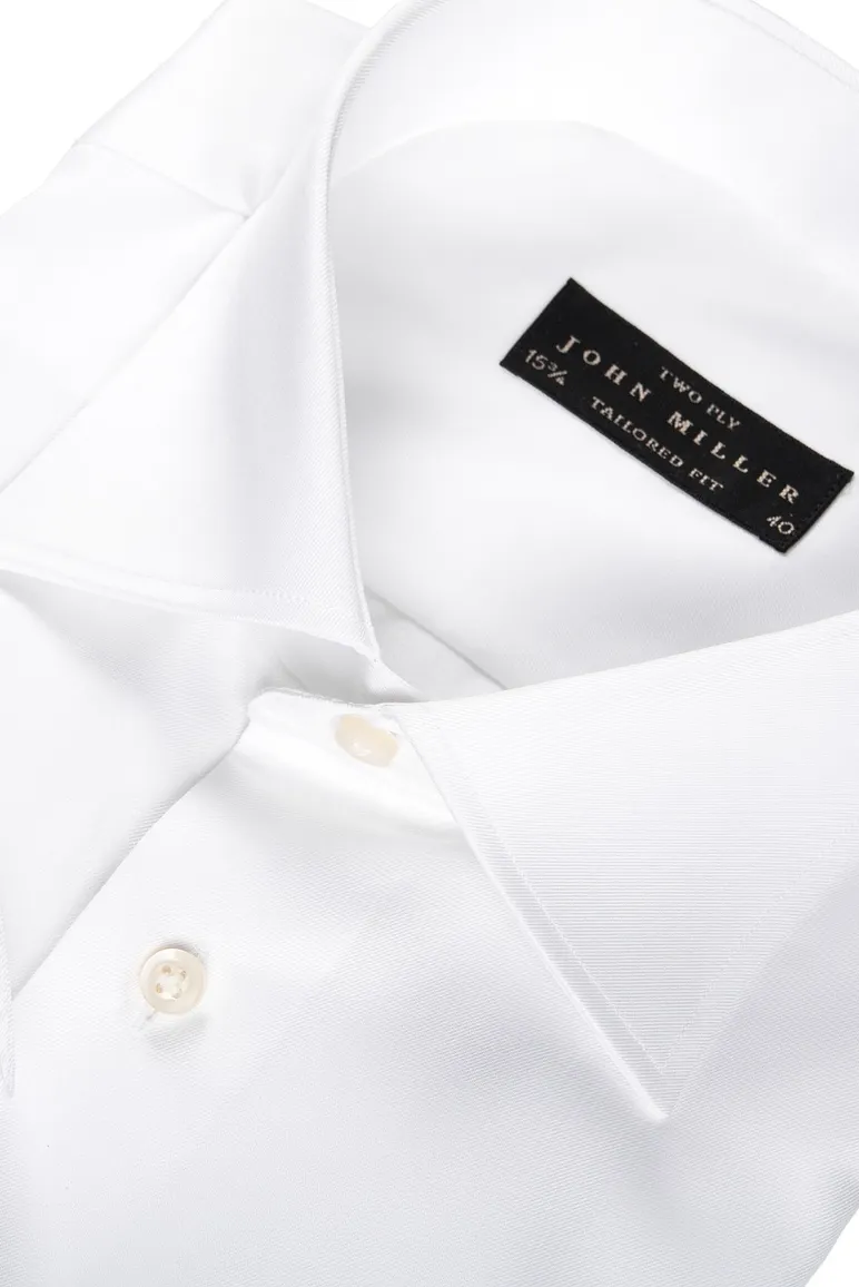 John Miller shirt tailored fit wit mouwlengte 7 easy care