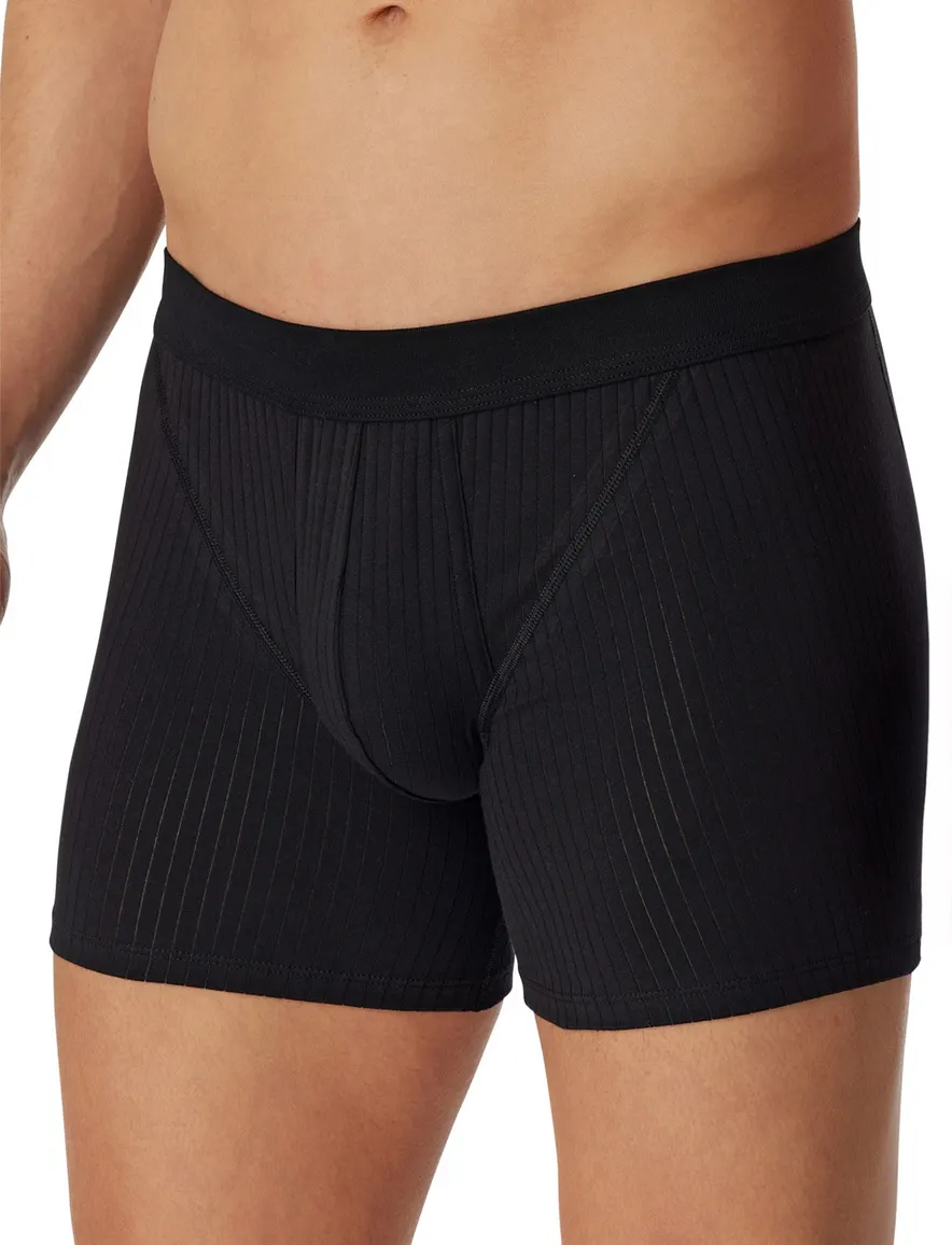 5=4 Schiesser boxershort Authentic zwart 2-pack