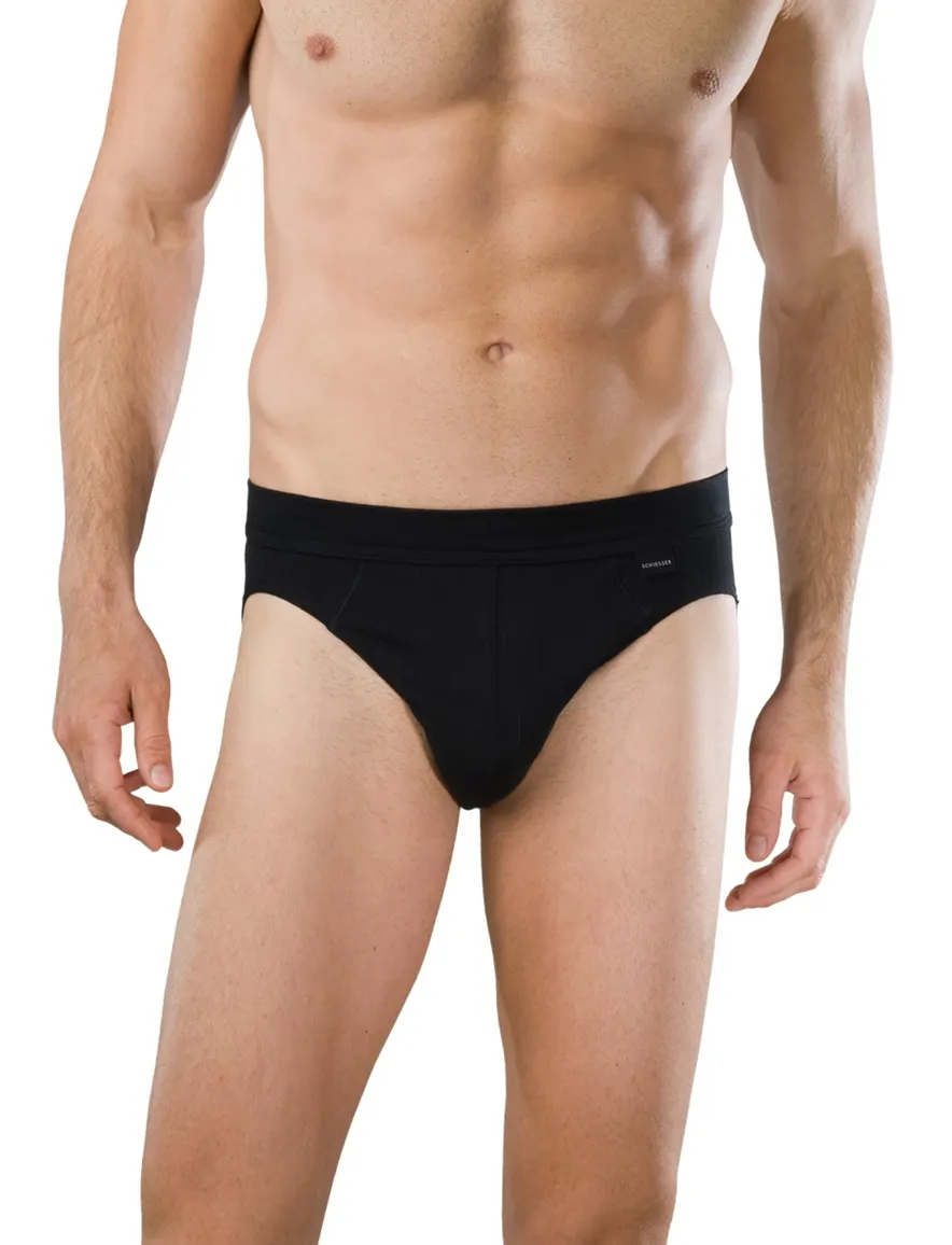 Schiesser slip Authentic Rio zwart