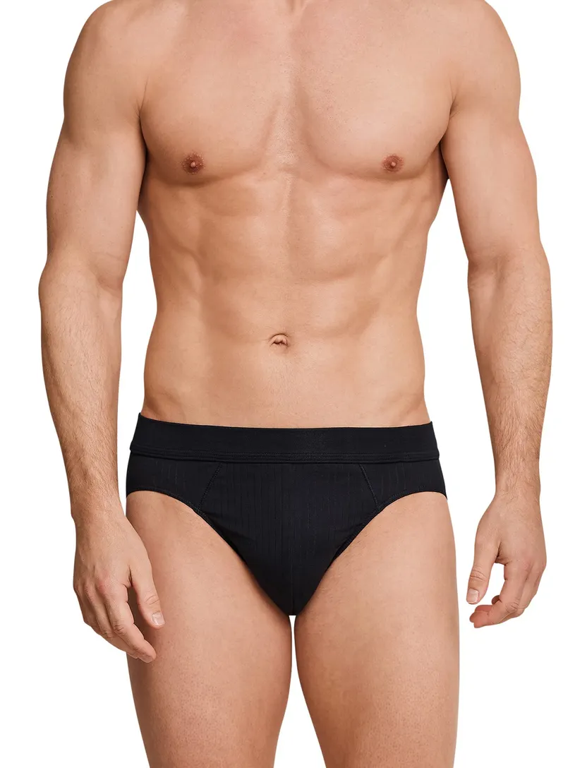 Schiesser slip Authentic Rio zwart
