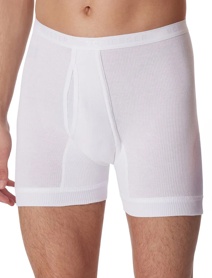 5=4 Schiesser boxershorts wit doppelripp