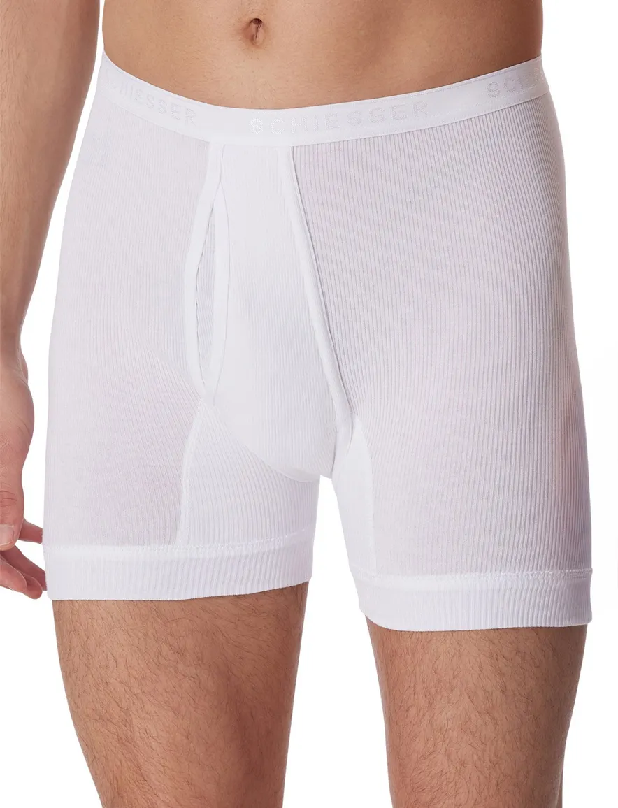 5=4 Schiesser boxershorts wit doppelripp
