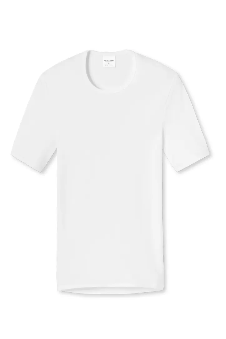 Schiesser t-shirt Original Classics wit effen katoen