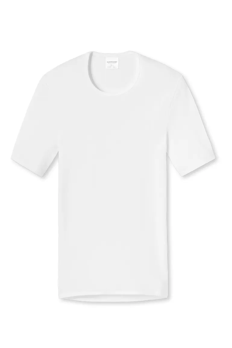 Schiesser t-shirt Original Classics wit effen katoen