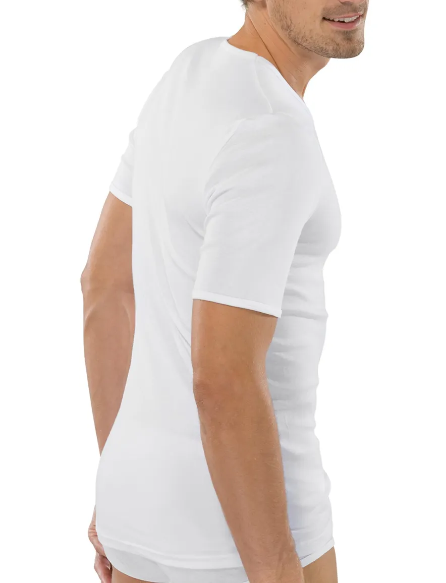 Schiesser t-shirt Original Classics wit effen katoen