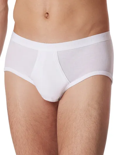 Schiesser 5=4 Schiesser Original classics slip feinripp wit met gulp