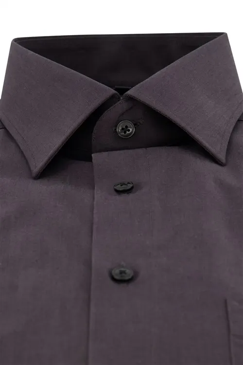 Aubergine zakelijk Olymp overhemd Luxor Modern Fit normale fit katoen