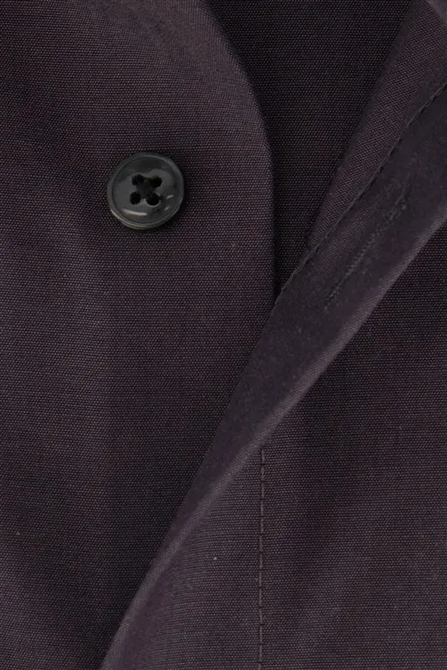 Aubergine zakelijk Olymp overhemd Luxor Modern Fit normale fit katoen
