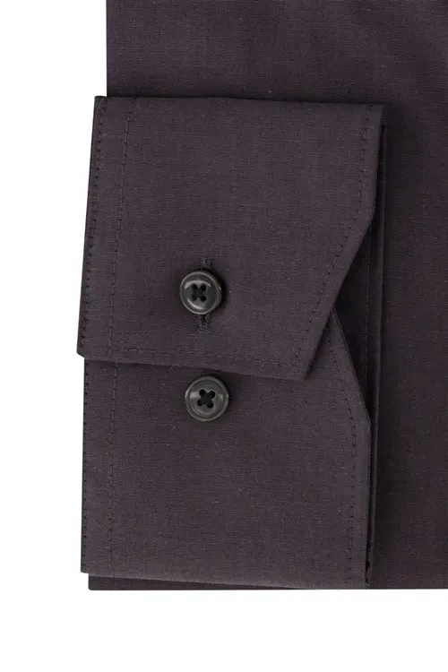 Aubergine zakelijk Olymp overhemd Luxor Modern Fit normale fit katoen