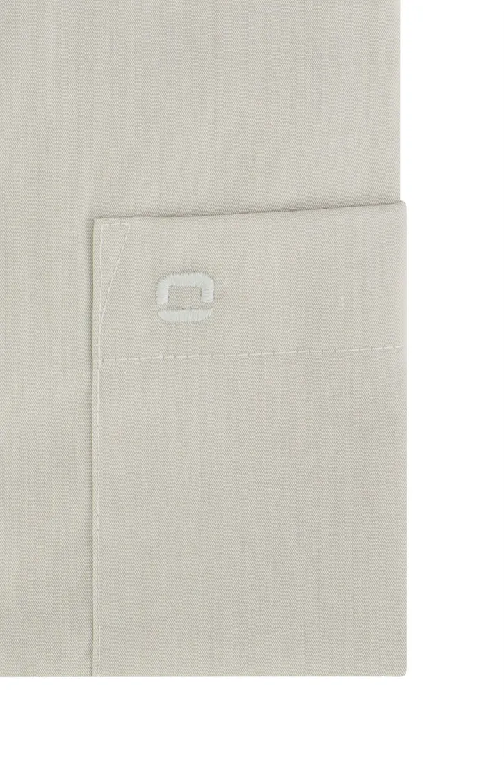 Katoenen Olymp overhemd Luxor comfort fit grijs