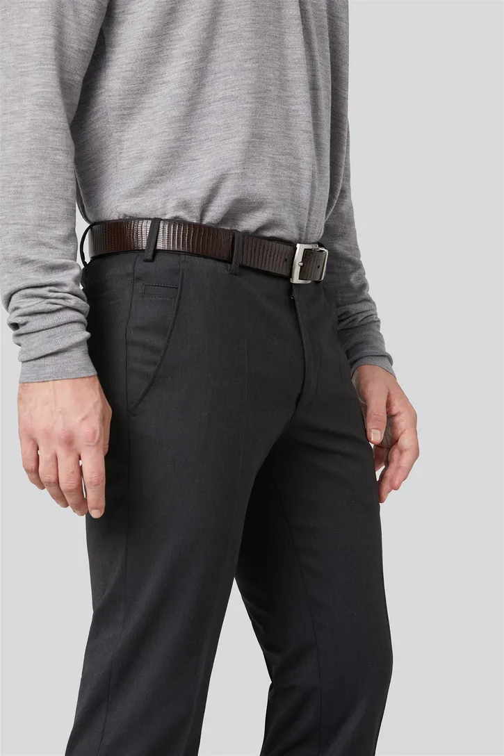 Meyer broek Roma antraciet grijs flower voering
