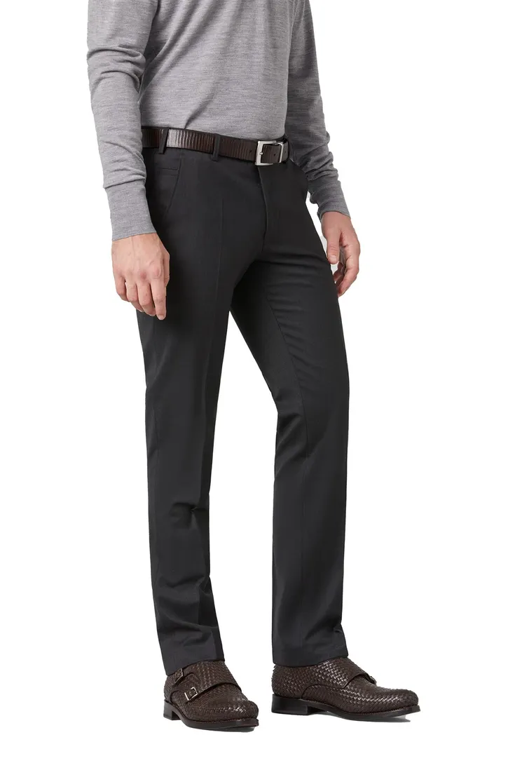 Meyer broek Roma antraciet grijs flower voering