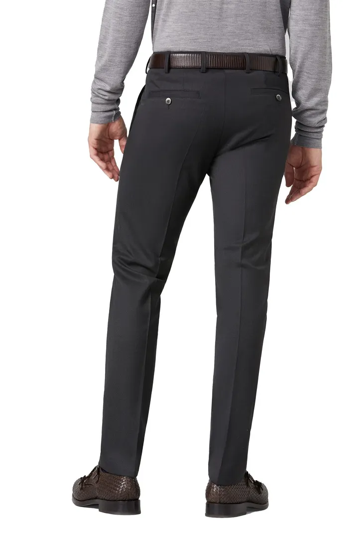 Meyer broek Roma antraciet grijs flower voering