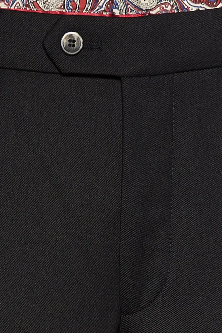 Meyer broek Roma zwart wol-menging