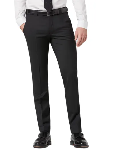 Meyer Meyer broek Roma zwart wol-menging