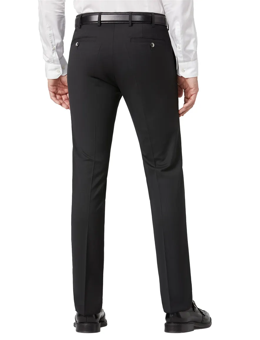 Meyer broek Roma zwart wol-menging