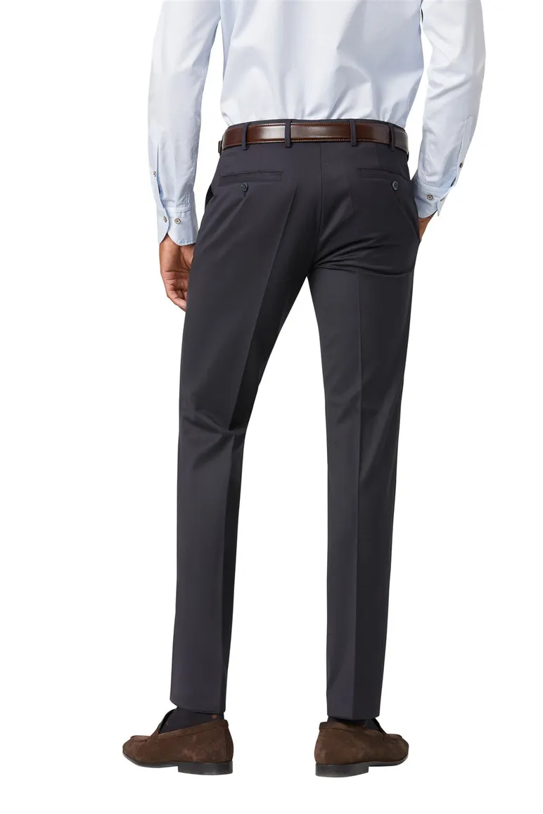 Meyer broek Roma midnight blue red flowers