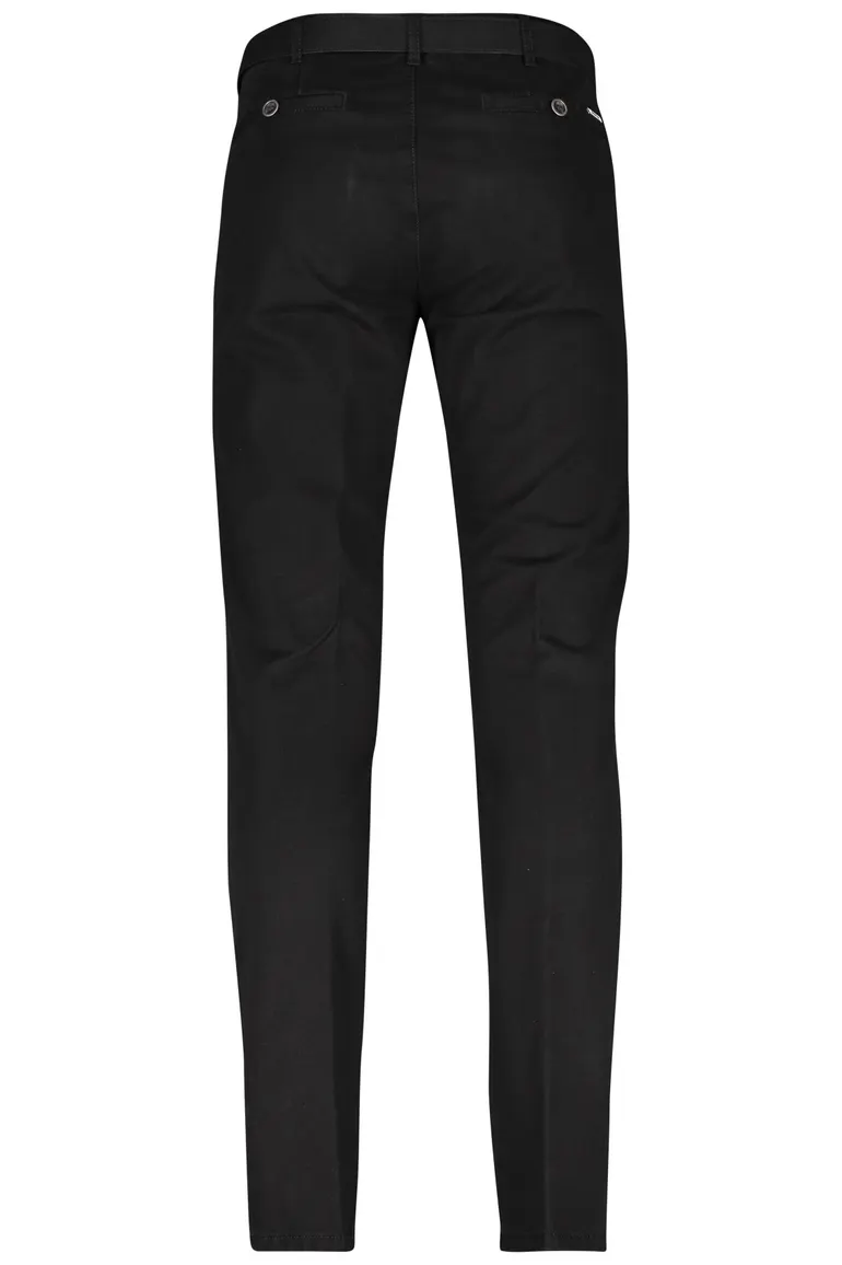 Pantalon Meyer flatfront zwart Roma