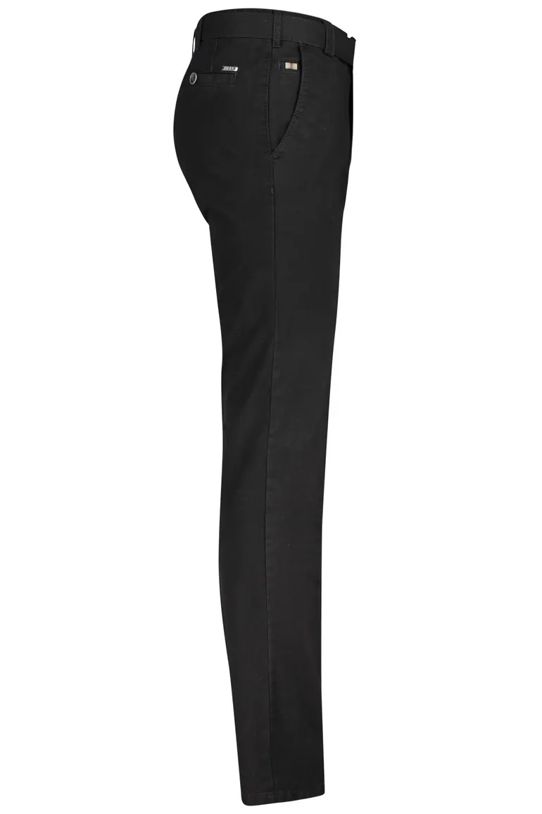 Pantalon Meyer flatfront zwart Roma