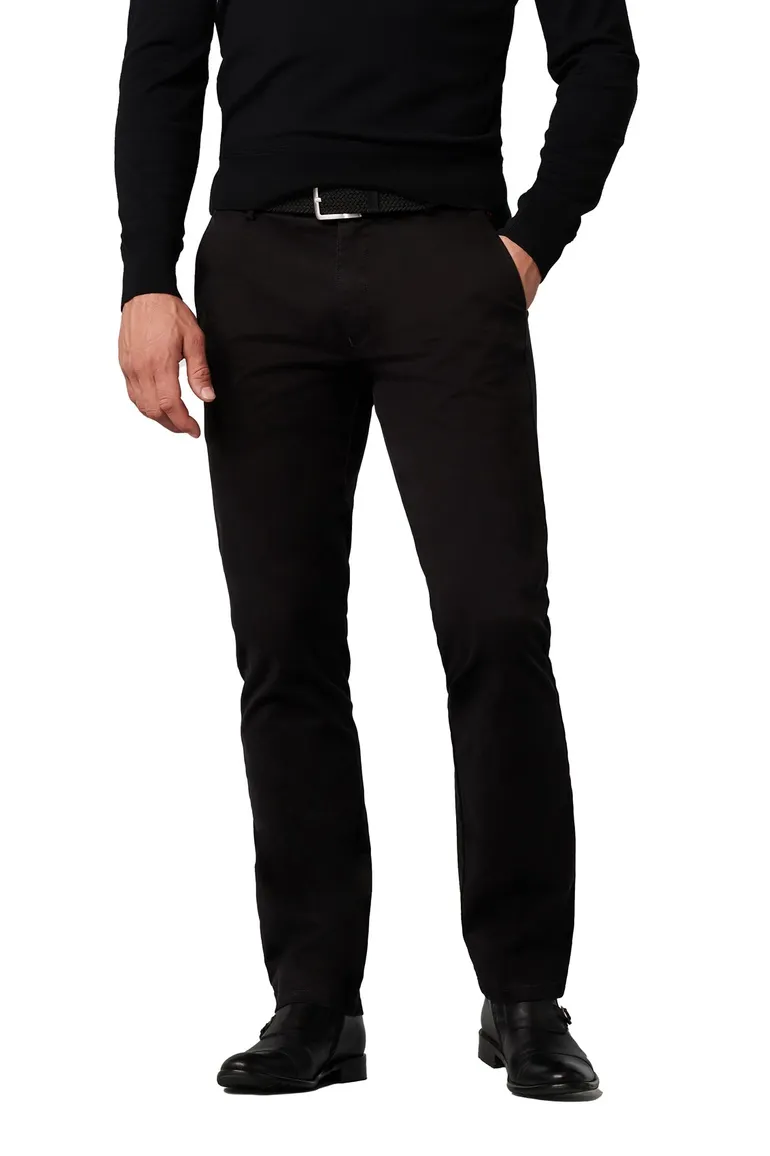 Pantalon Meyer flatfront zwart Roma