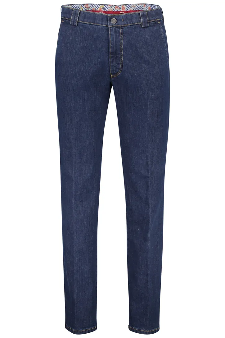 Meyer katoenen broek Roma blauw