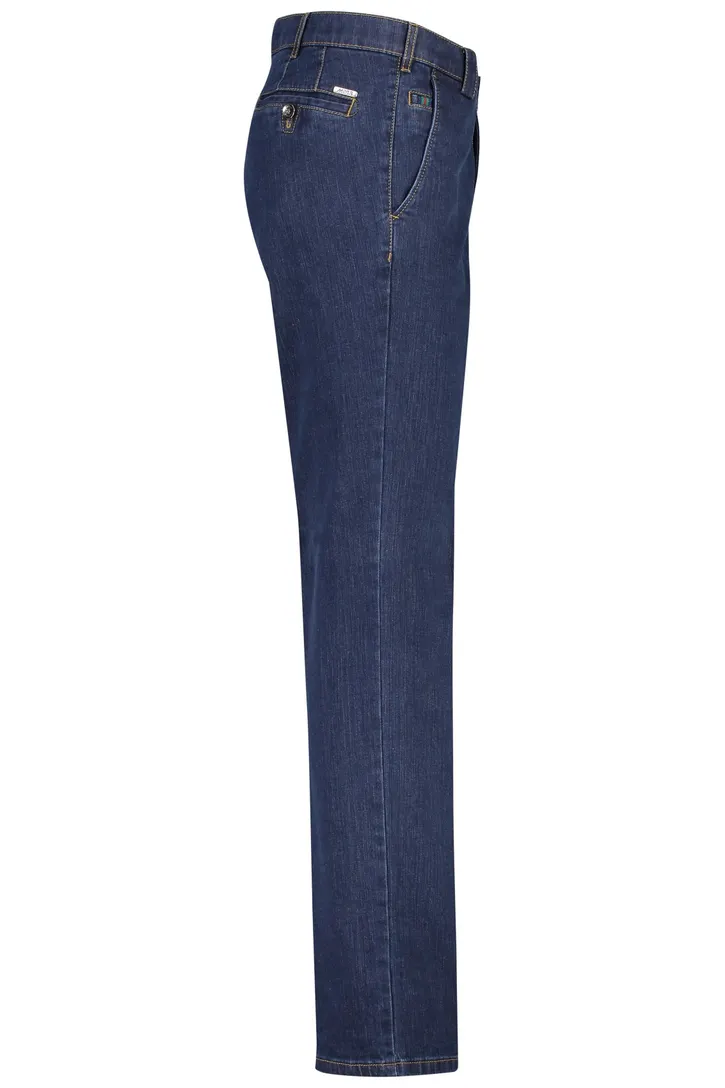 Meyer katoenen broek Roma blauw