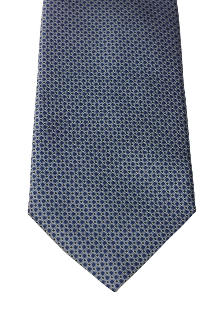 Stropdas Profuomo puur zijde blauw