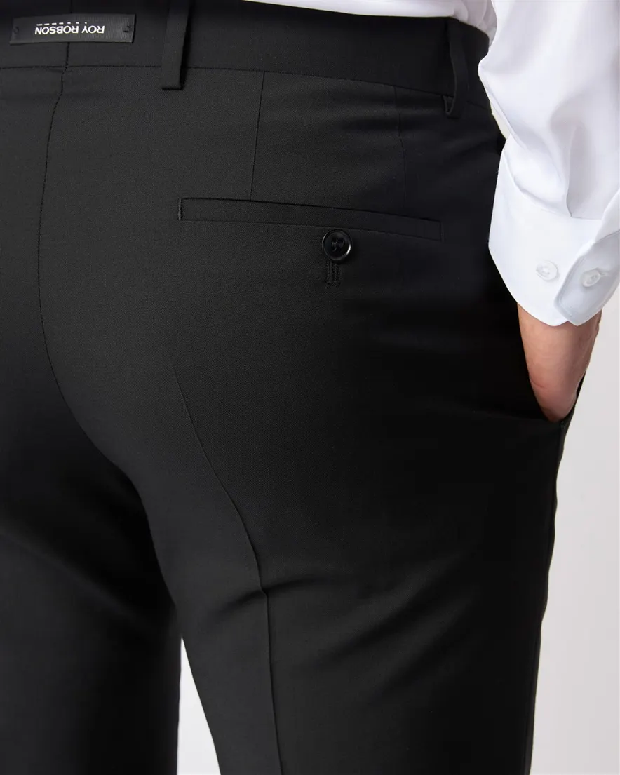 Roy Robson mix & match pantalon zwart slim fit