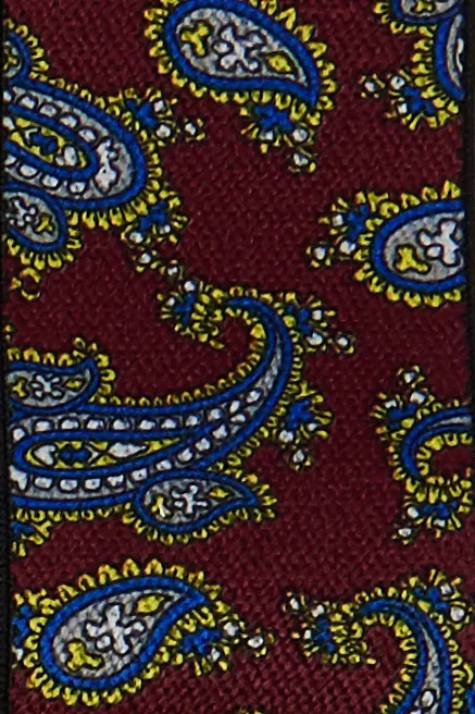 Bretels Lindenmann bordeaux paisley