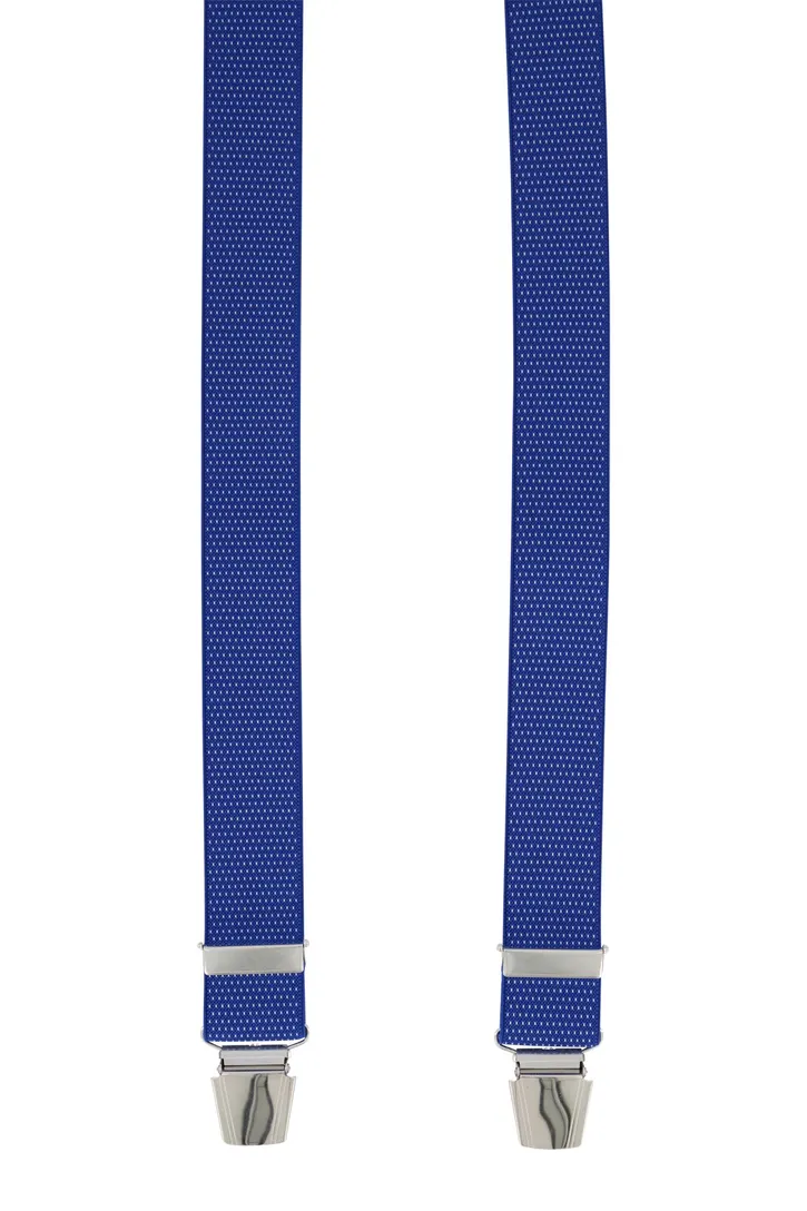 Lindenmann bretels blauw met stip