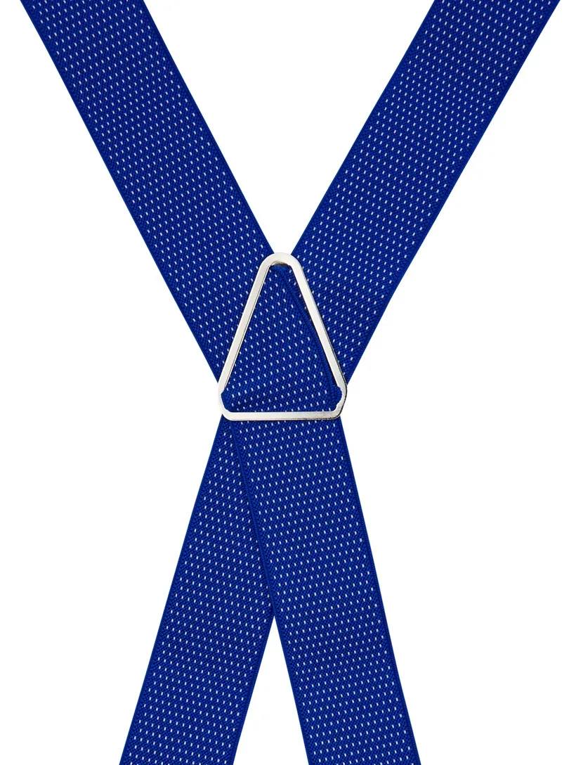 Lindenmann bretels blauw met stip