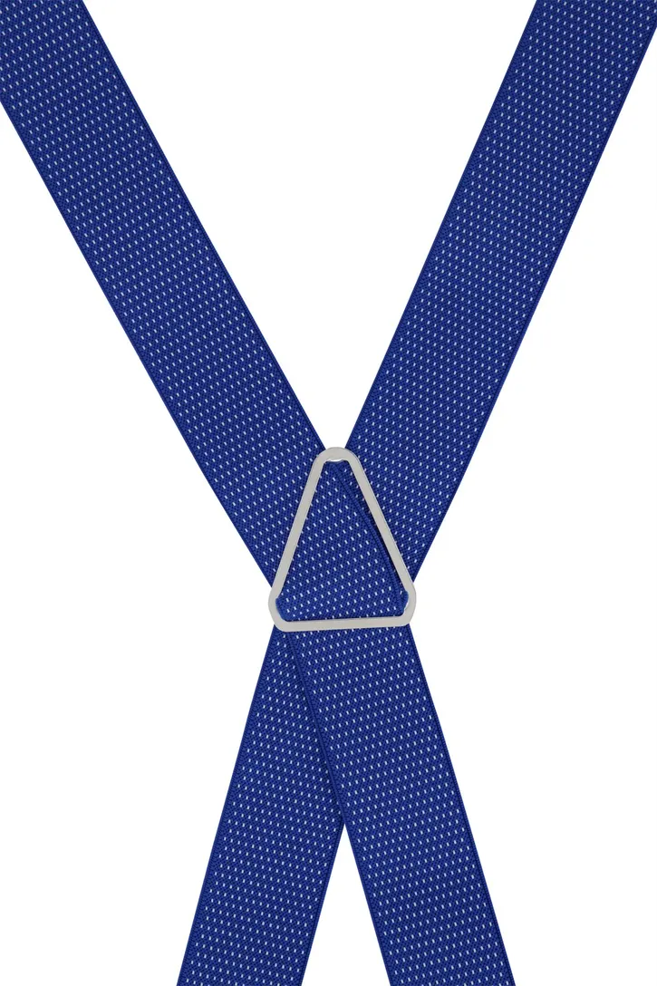 Lindenmann bretels blauw met stip
