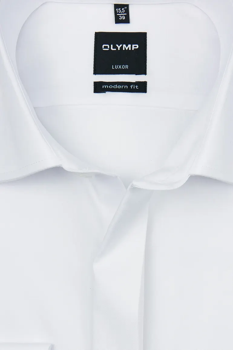 Olymp mouwlengte 7 smoking shirt wit non iron