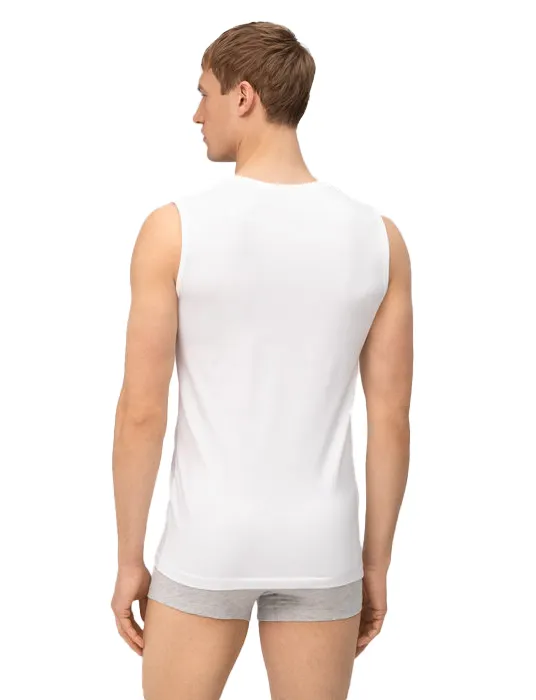 Olymp tanktop Level Five effen katoen wit