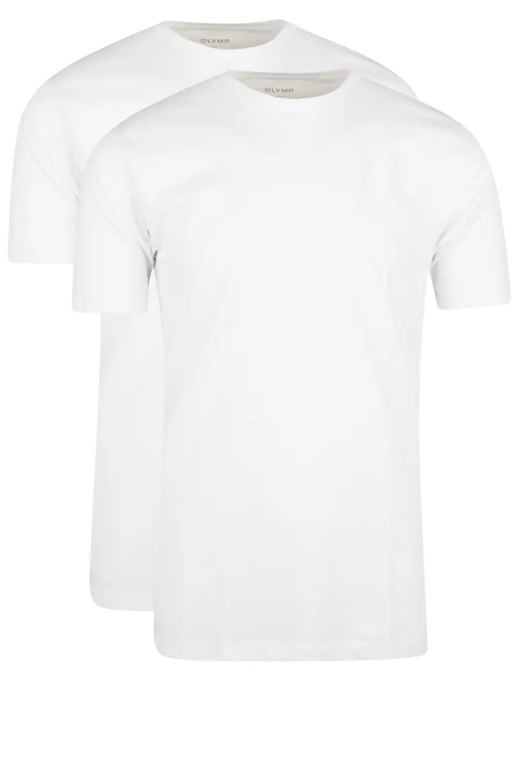 Olymp t-shirt effen katoen wit