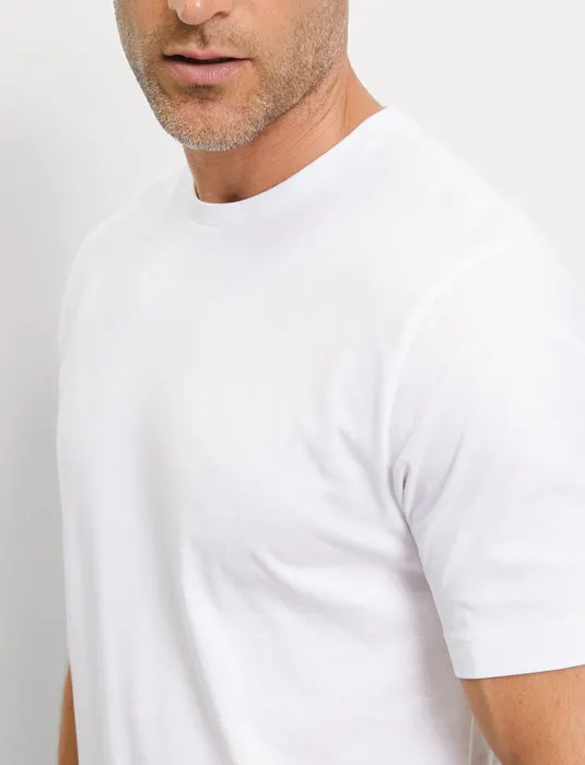 Olymp t-shirt effen katoen wit