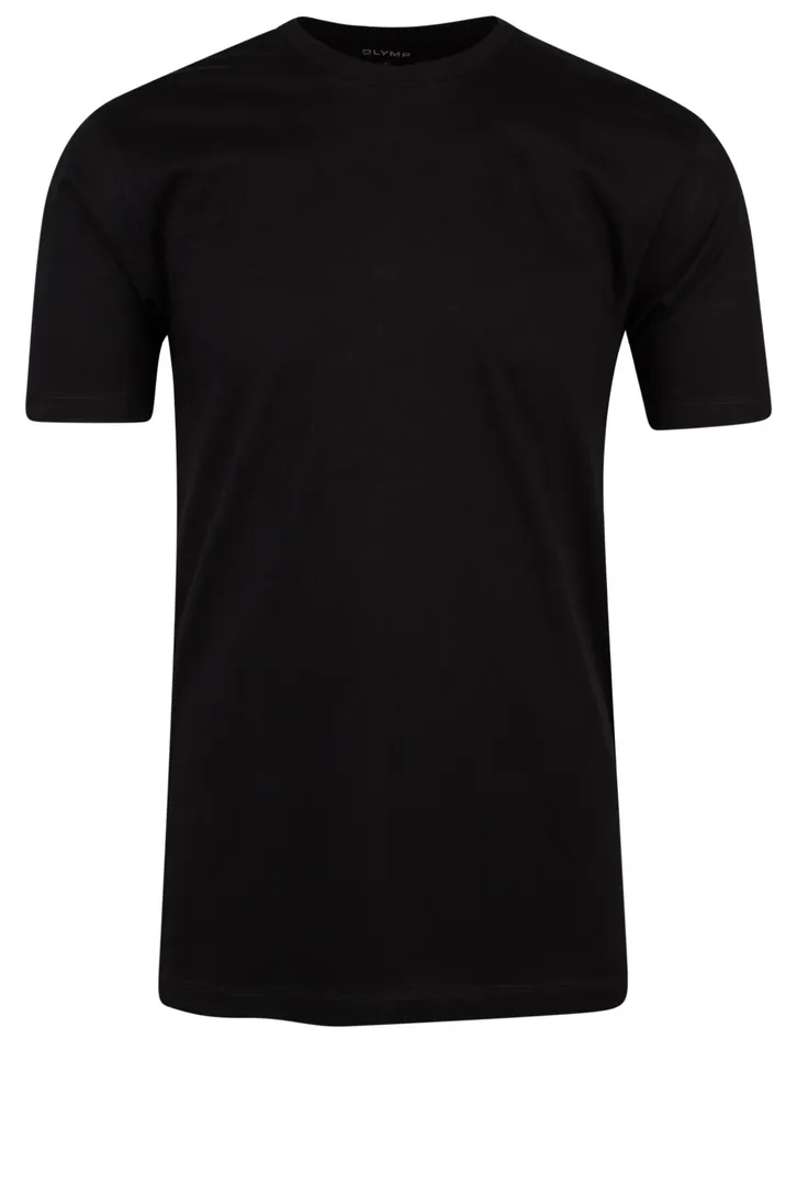 Olymp t-shirt effen katoen zwart