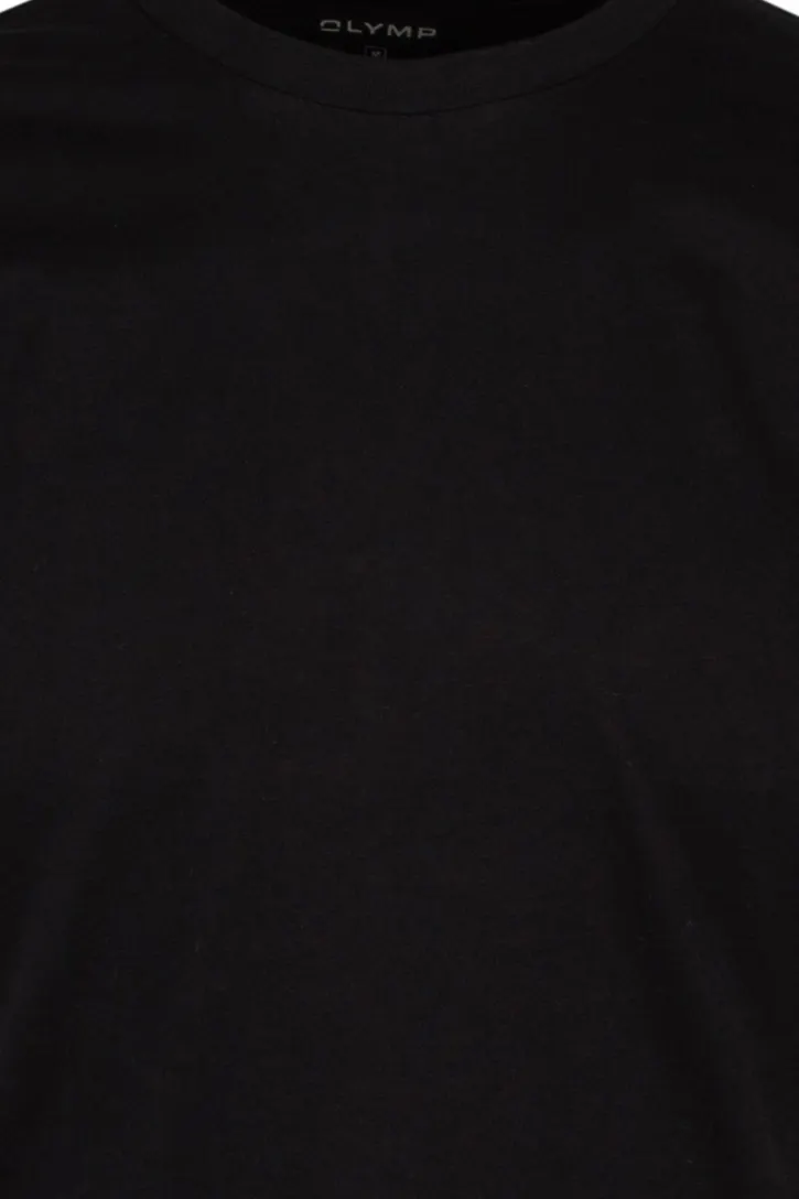 Olymp t-shirt effen katoen zwart
