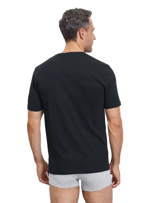 Olymp t-shirt effen katoen zwart