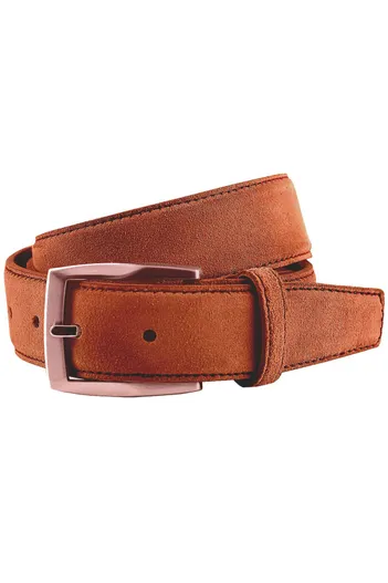 Lindenmann Lindenmann riem cognac suède