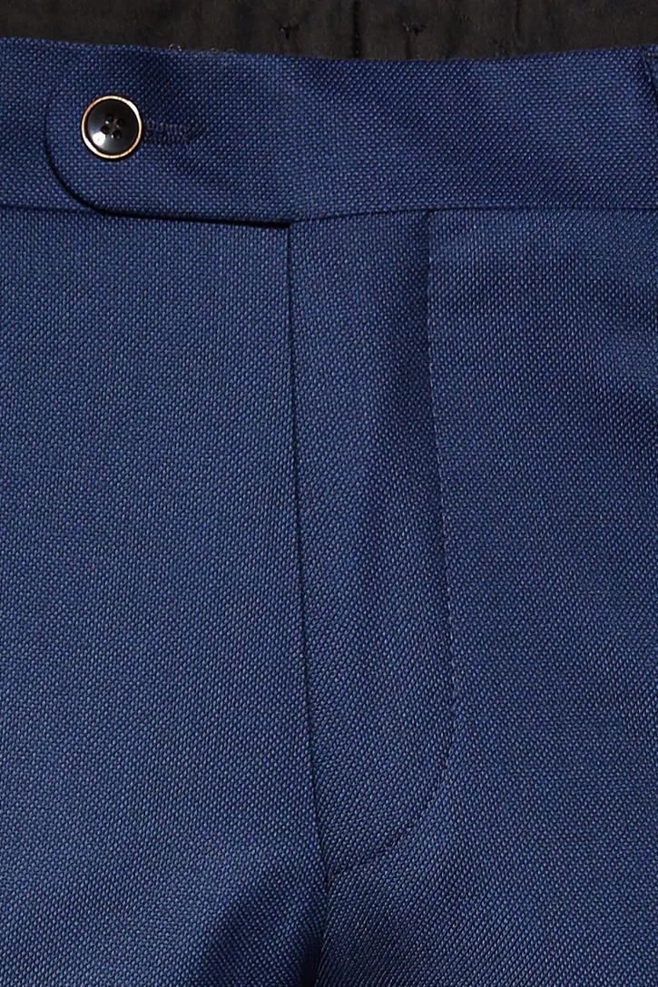 Roy Robson pantalon birdseye donkerblauw