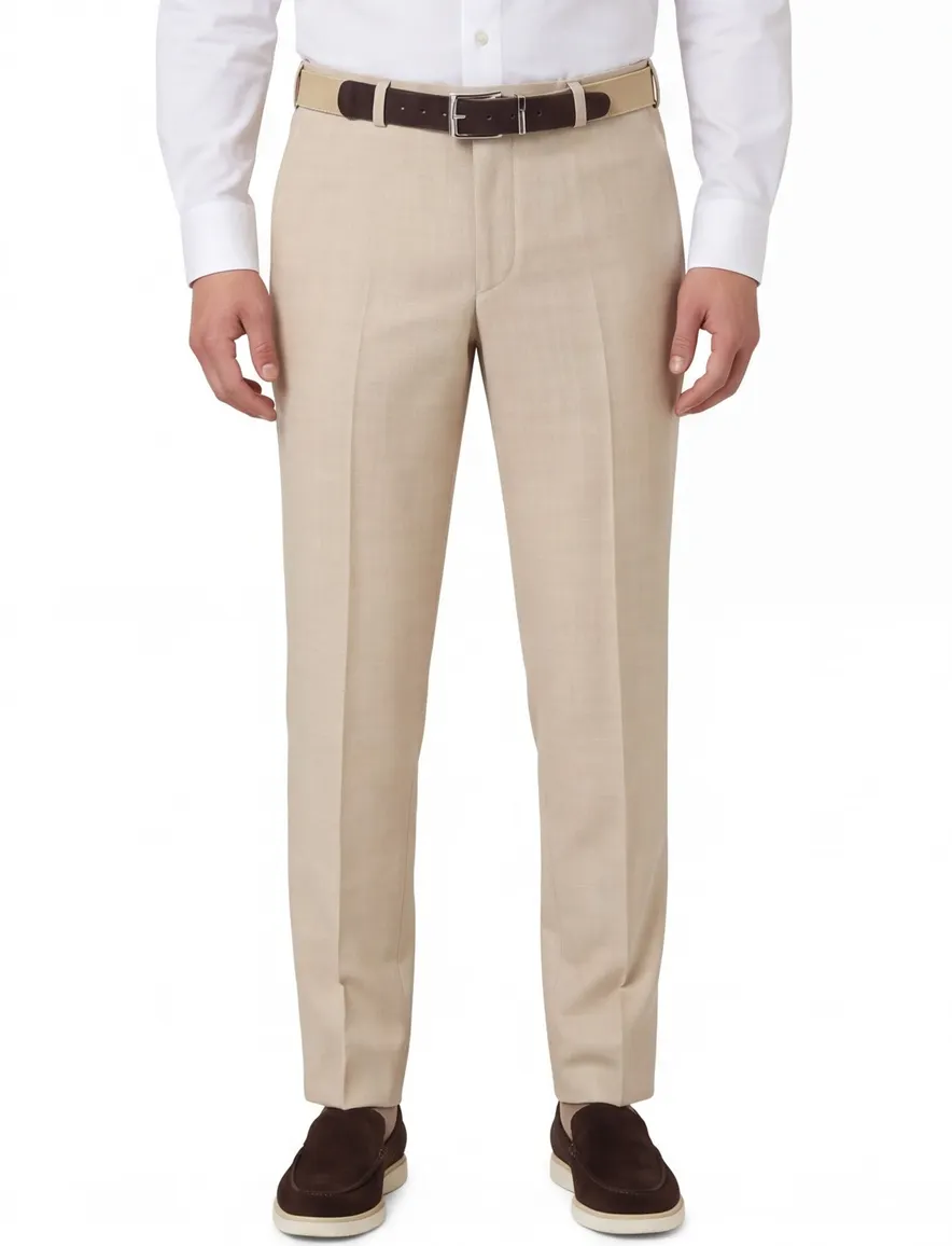 M.E.N.S. Pantalon wol beige Madrid