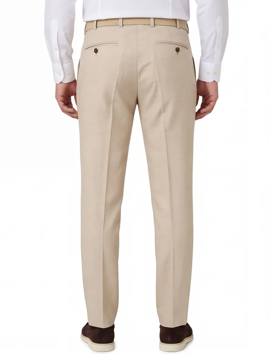 M.E.N.S. Pantalon wol beige Madrid