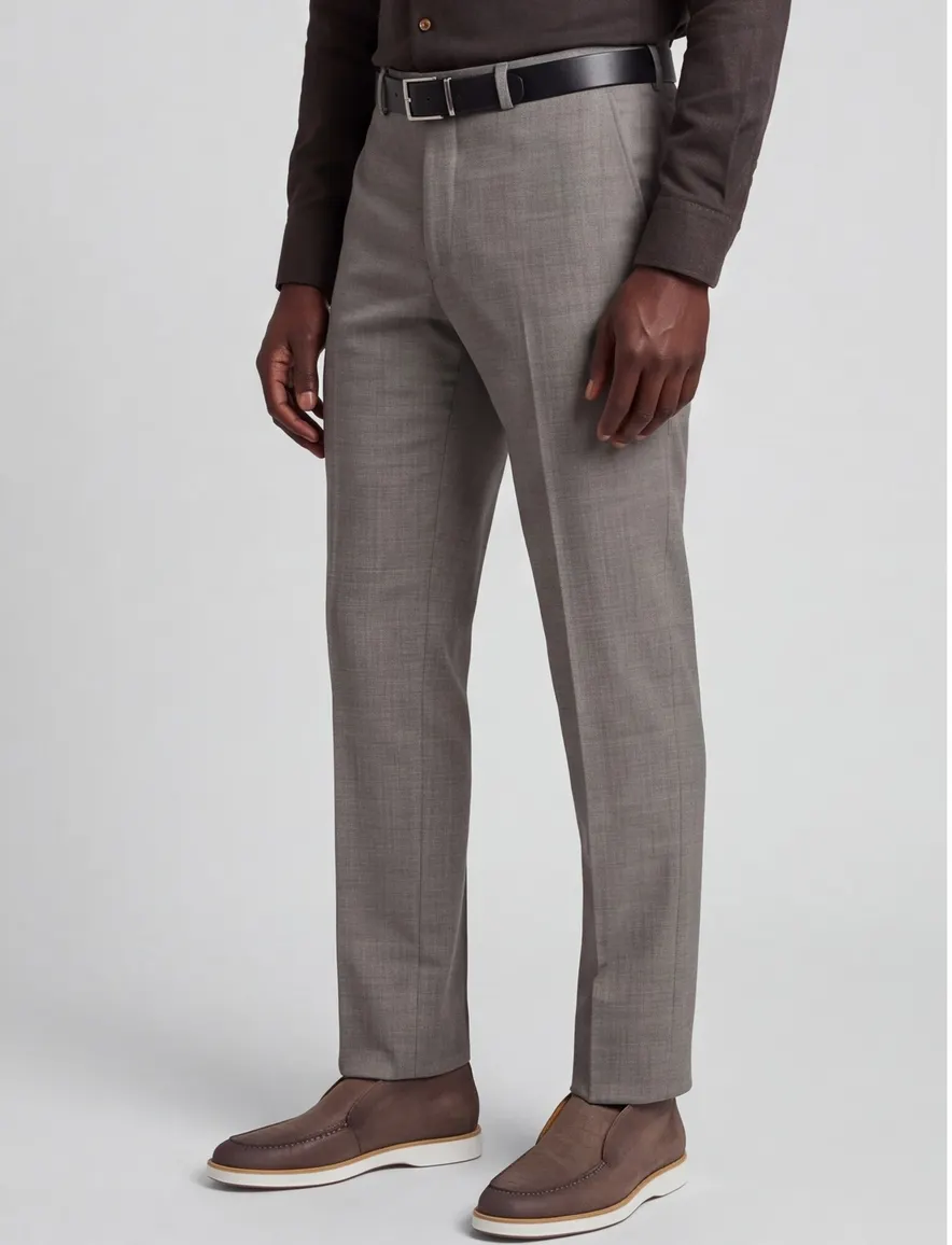 M.E.N.S. pantalon light wool grijs Madrid
