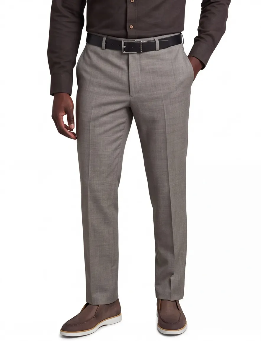 M.E.N.S. pantalon light wool grijs Madrid