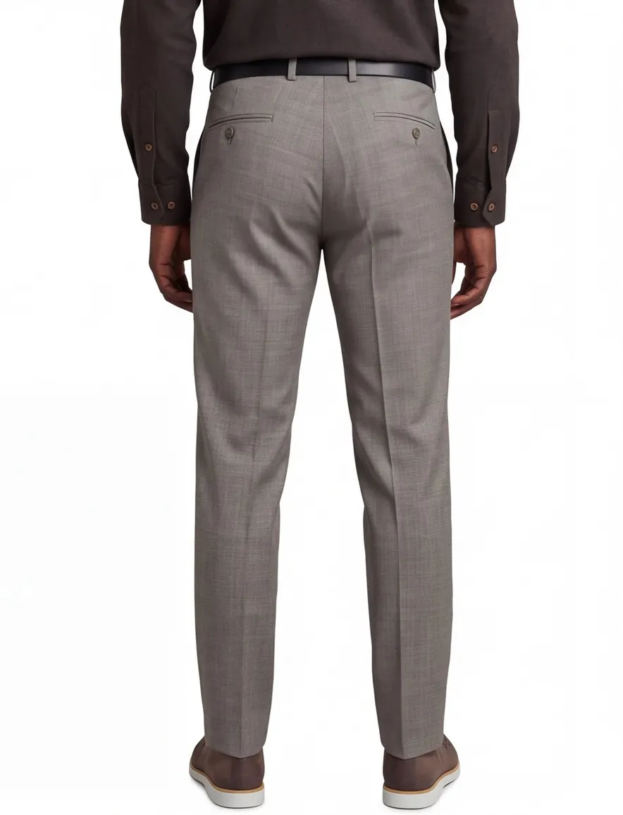 M.E.N.S. pantalon light wool grijs Madrid