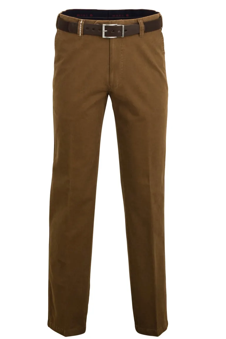 M.E.N.S. broek winter katoen cognac Madrid
