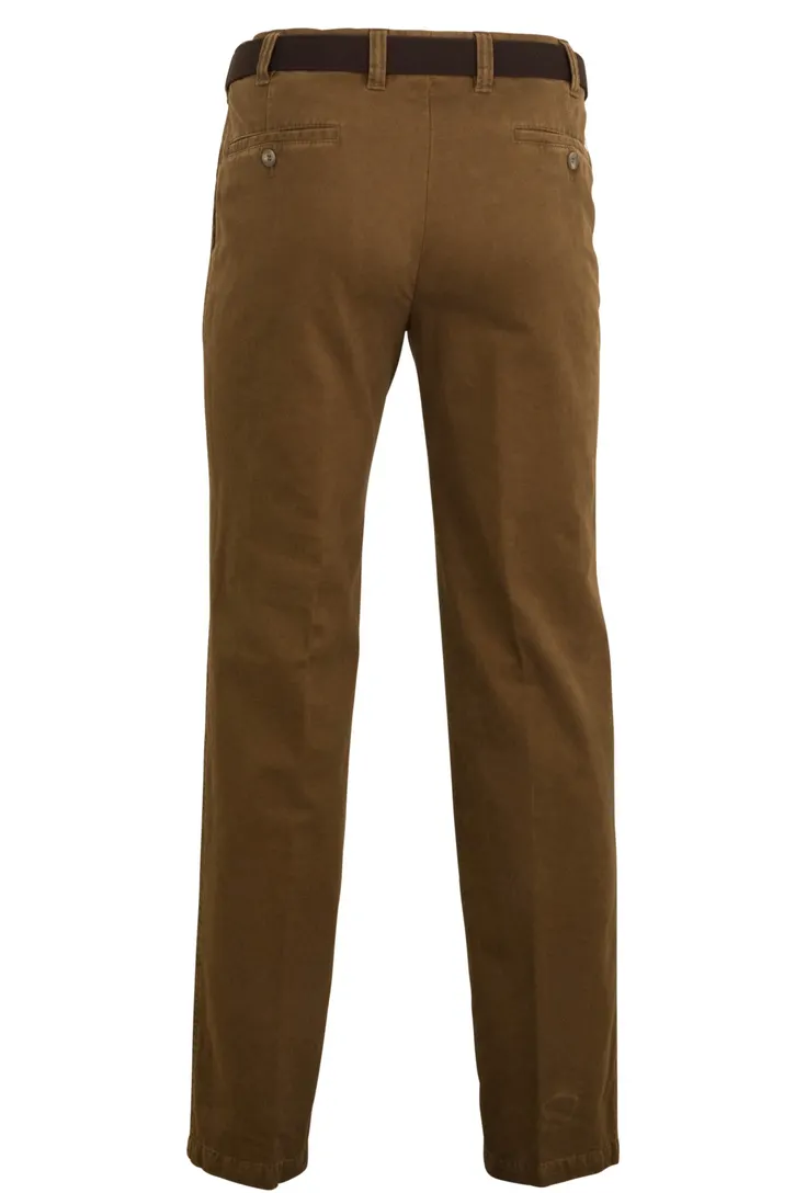 M.E.N.S. broek winter katoen cognac Madrid