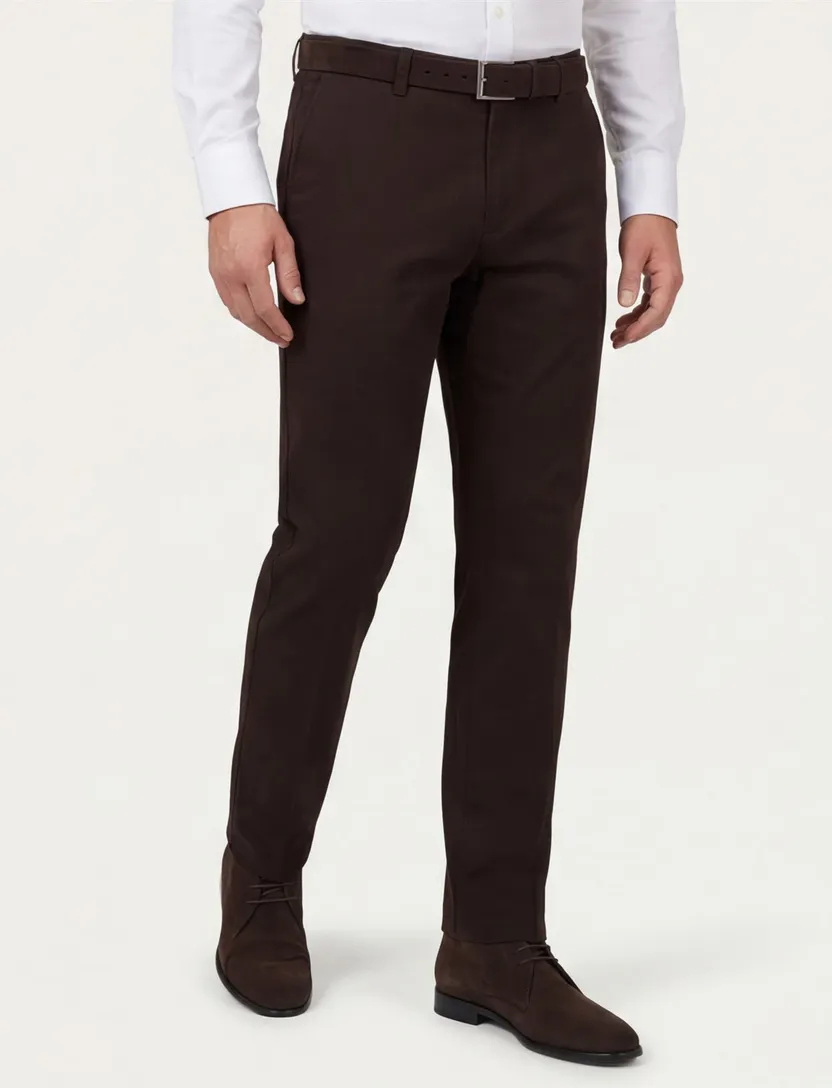 M.E.N.S. broek bruin winter katoen Madrid