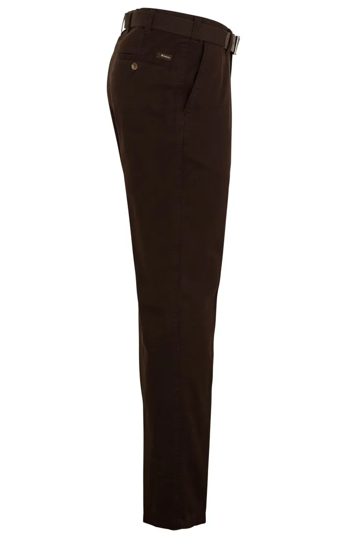 M.E.N.S. broek bruin winter katoen Madrid